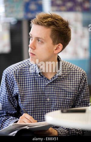 Journalist and author Owen Jones while on assignment for the Independent newspaper. Stock Photo