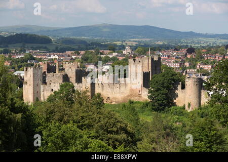 Ludlow Castle, Ludlow, Shropshire, England, United Kingdom, Europe Stock Photo