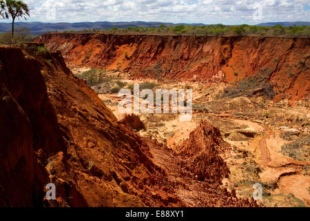In the red tsingy area, close to Diego Suarez bay, Northern Madagascar, Africa Stock Photo