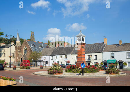 Twyn square, Usk, Monmouthshire. Stock Photo