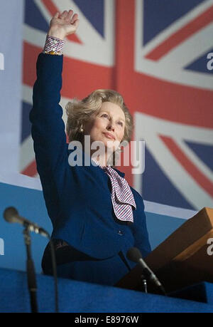 IRON LADY 2011 Pathe productions film with Meryl Street as Margaret Thatcher Stock Photo