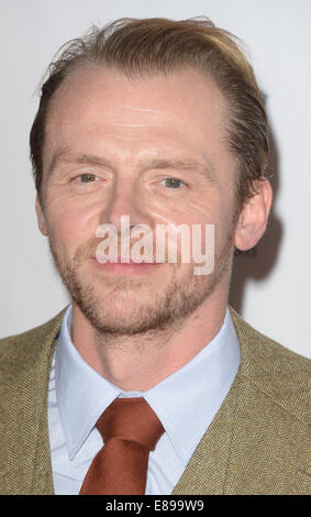 The Jameson Empire Awards 2014 held at Grosvenor House - Arrivals  Featuring: Simon Pegg Where: London, United Kingdom When: 30 Mar 2014 Stock Photo