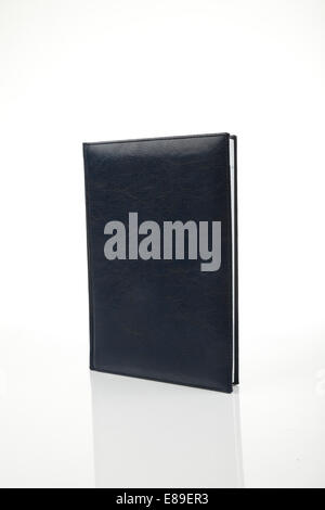 blue notebook isolated on white Stock Photo