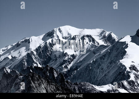 Mont Blanc - view from Tete Nord des Fours Stock Photo