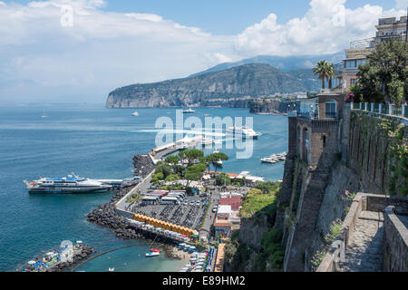 Sorrento's small port, the 'Marina Piccola' Stock Photo