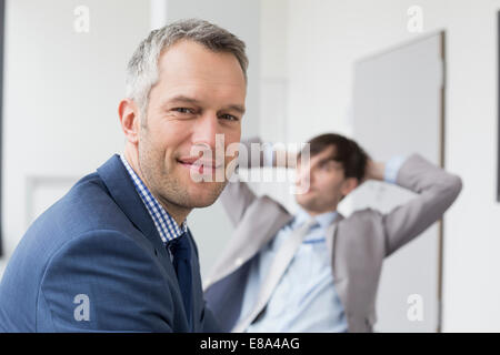 businessmen having meeting in office Stock Photo