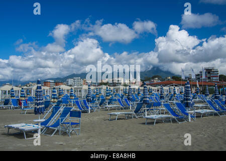 Viareggio beach, Tuscany, Italy. Stock Photo