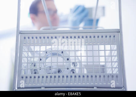 Machine used in CNC engineering, production and quality control Stock Photo