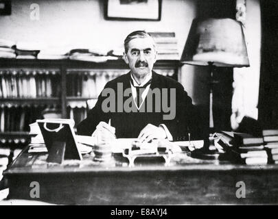 NEVILLE CHAMBERLAIN (1869-1940) British Conservative politician as Prime Minister about 1938 Stock Photo