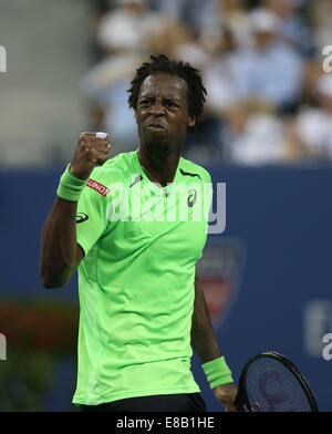 Gael Monfils (FRA) at the US Open 2014 Championships in Flushing Meadows,New York,USA., Stock Photo