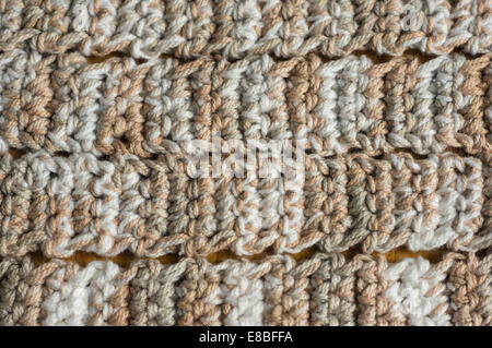Melange background from knitted strips Stock Photo