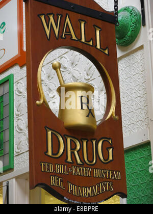 Wall Drug Store Apothecary Shoppe and Museum, Wall, South Dakota, USA Stock Photo