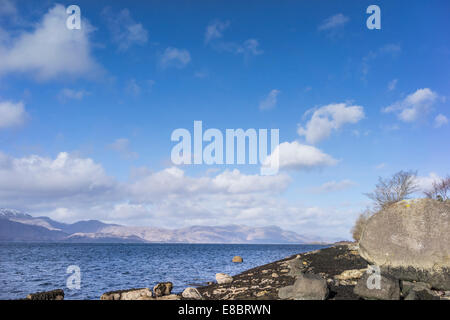 Loch Linnhe at Appin in Argyll, Scotland. Stock Photo