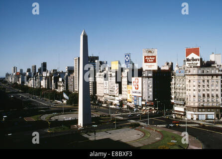 obelisk, avenida 9 de julio, buenos aires, argentina, south america Stock Photo