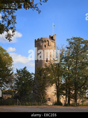 Caister castle ruin, UK's earliest brick built example, with grade1 building listing Stock Photo