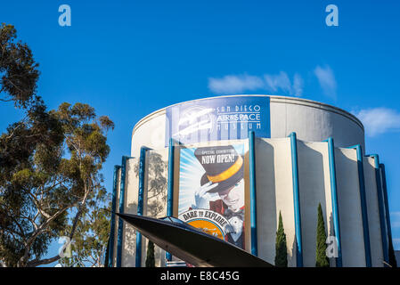 San Diego Air & Space Museum building. Balboa Park, San Diego,California, United States. Stock Photo