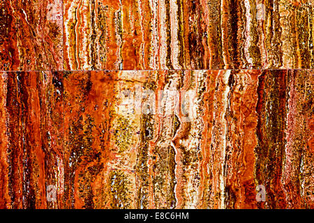 Piece of marble with patterned abstract, used to wall decorations. Stock Photo