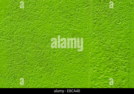 texture of green plaster wall background Stock Photo