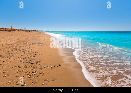 Bolnuevo beach in Mazarron Murcia at Mediterranean spain sea Stock ...