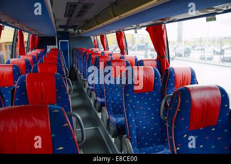 Bus interior Stock Photo