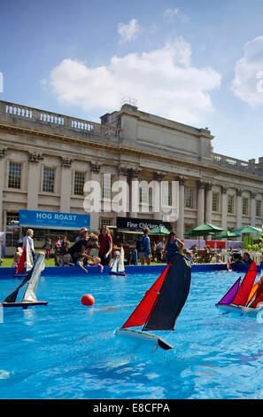 Activities at the tall ships regatta at Greenwich, London, UK. Stock Photo