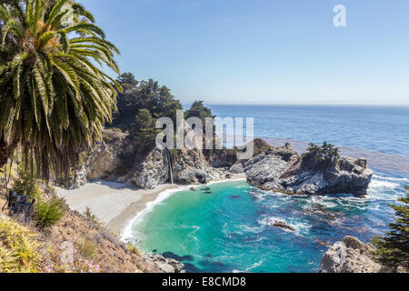 McWay Falls on the westcoast in california Stock Photo