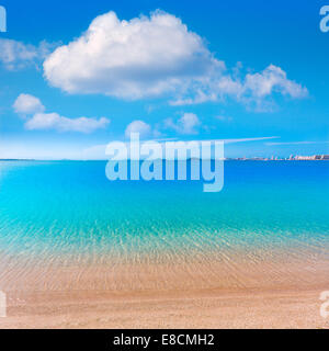 Playa Paraiso beach in Manga Mar Menor Murcia at Spain Stock Photo