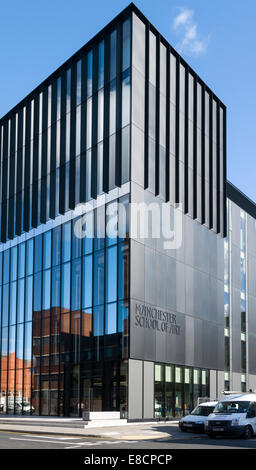 Manchester School of Art building (built 2013), Manchester Metropolitan University, Manchester, England, UK. Stock Photo