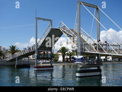 Drawbridge with modern design in Lagos, The Algarve, Portugal Stock Photo