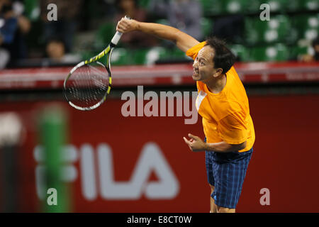 Ariake Coliseum, Tokyo, Japan. 5th Oct, 2014. Michael Chang, OCTOBER 5, 2014 - Tennis : Rakuten Japan Open Tennis Championships 2014, the Final match between Kei Nishikori (JPN) - Milos Raonic (CAN) at Ariake Coliseum, Tokyo, Japan. © Yohei Osada/AFLO SPORT/Alamy Live News Stock Photo