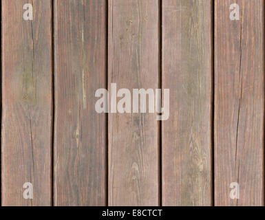 Weathered wooden plank background texture seamlessly tileable Stock Photo