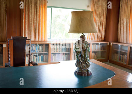 A view of the library inside Reunification Palace (Independence Palace) in Ho Chi Minh City (Saigon), Vietnam. Stock Photo