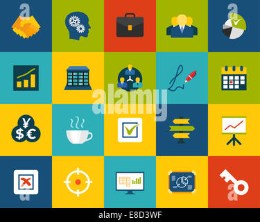 Flat icons set 25 Stock Photo - Alamy