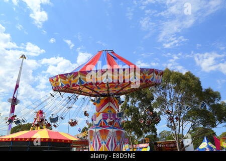 A scary carnival ride at the Royal Perth Show, Western Australia Stock ...