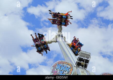 A scary carnival ride at the Royal Perth Show, Western Australia Stock ...