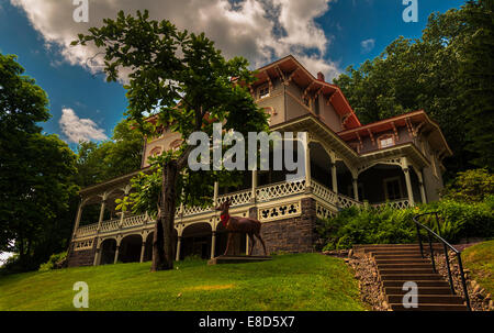 The Asa Packer Mansion, Jim Thorpe, Pennsylvania. Stock Photo