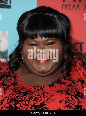 LOS ANGELES - OCT 5: Gabourey Sidibe at the "American Horror Story: Freak Show" Premiere Event at TCL Chinese Theater on October 5, 2014 in Los Angeles, CA Stock Photo - Alamy
