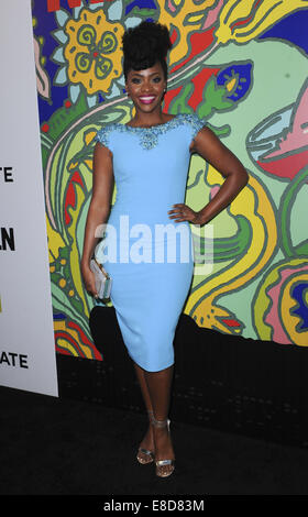 Mad Men Season 7 Premiere Party  Featuring: Teyonah Parris Where: Los Angeles, California, United States When: 03 Apr 2014 Stock Photo