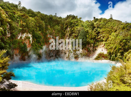 Inferno Crater Lake in Waimangu volcanic valley, New Zealand Stock Photo