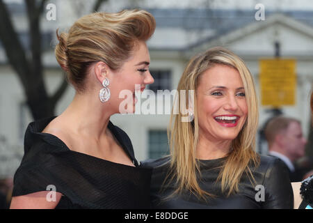 UK gala screening of 'The Other Woman' - Arrivals  Featuring: Cameron Diaz,Kate Upton Where: London, United Kingdom When: 02 Apr 2014 Stock Photo