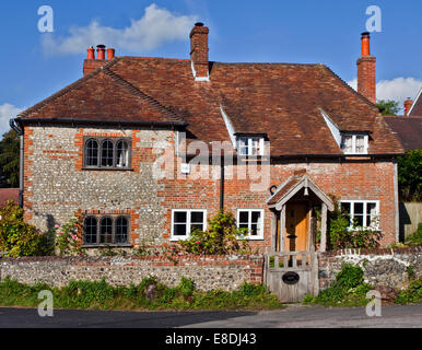 Church End Cottage, Meonstoke, Hampshire, England Stock Photo