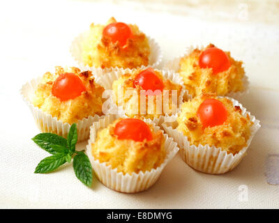 Coconut cookies. Recipe available. Stock Photo