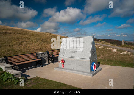 RAF Bomber Command memorial at Beachy Head near Eastbourne, East Sussex, UK Stock Photo