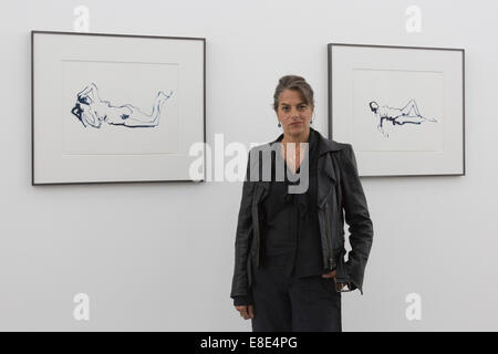 The Tracey Emin exhibition 'The Last Great Adenture is You' opens at the White Cube Gallery, Bermondsey, London. Stock Photo