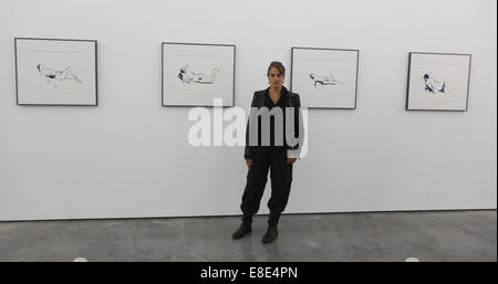 The Tracey Emin exhibition 'The Last Great Adenture is You' opens at the White Cube Gallery, Bermondsey, London. Stock Photo