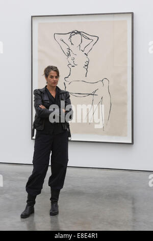 The Tracey Emin exhibition 'The Last Great Adenture is You' opens at the White Cube Gallery, Bermondsey, London. Stock Photo