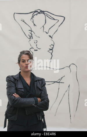 The Tracey Emin exhibition 'The Last Great Adenture is You' opens at the White Cube Gallery, Bermondsey, London. Stock Photo