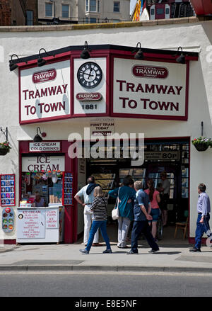 north scarborough yorkshire bay england alamy surviving tramway oldest britains south