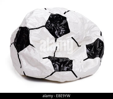 Deflated football design beach ball Stock Photo