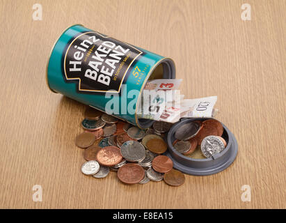 Fake Heinz Baked Beans safe storage tin Stock Photo